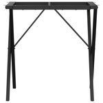 vidaXL Pieds de table à manger cadre en X 60x60x73 cm fonte