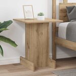 vidaXL Table d'appoint Chêne artisanal 44 5 x 45 x 55 cm