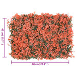  vidaXL Clôture feuilles d’érable artificielle 6 Pièces 40x60 cm