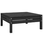 Salon de jardin meuble d'extérieur ensemble de mobilier 10 pièces bois de pin massif noir 02_0015255