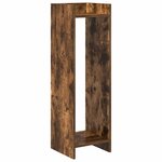 vidaXL Support de Plante Chêne fumé 30 x 30 x 100 cm Bois d'ingénierie