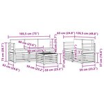 vidaXL Ensemble de canapés d'extérieur 6 pc Blanc et gris clair