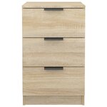 vidaXL Table de chevet Chêne sonoma 40x36x65 cm