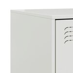 vidaXL Table de chevet blanc 34 5x39x44 cm acier