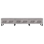 vidaXL Meuble TV sonoma gris 150x36x30 cm bois d'ingénierie