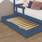 Tiroir de lit 120 x 190 avec sommier BUDDY - bleu marine