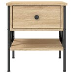 vidaXL Tables de chevet 2 Pièces chêne sonoma 40x42x45 cm bois ingénierie