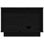 vidaXL Table basse Noir 60x50x35 cm Bois massif de pin
