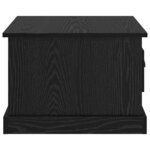 vidaXL Table basse Chêne noir 50 x 50 x 35 cm Bois d'ingénierie