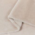 vidaXL Jeté Beige 130 x 150 cm Toison