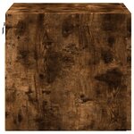 vidaXL Armoire murale chêne fumé 45x42 5x40 cm bois d'ingénierie