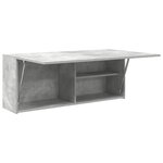 vidaXL Armoire murale de bain gris béton 100x25x40cm bois d'ingénierie