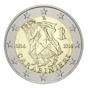 2 euros commémorative Italie 2014 - Carabinieri.