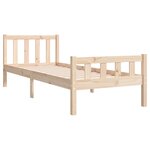 vidaXL Cadre de lit sans matelas bois massif