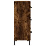 vidaXL Buffet chêne fumé 69 5x34x90 cm bois d'ingénierie
