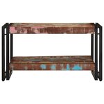 vidaXL Table basse multicolore 70x50x38 cm bois de récupération massif