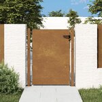vidaXL Portail de jardin 105x130 cm acier corten