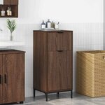 vidaXL Cabinet de salle de bain Chêne marron 39.5 x 36 x 88 cm