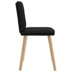 vidaXL Chaises à manger lot de 6 noir tissu