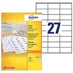 Boîte de 2700 étiquettes copieur coins carrés 70x31 blanc dp027-100 avery zweckform