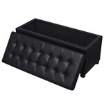 Pouf de rangement cuir synthétique 87 5 x 36 x 41 cm noir 02_0021240