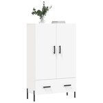 vidaXL Buffet haut blanc 69 5x31x115 cm bois d'ingénierie