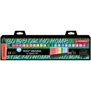 Set Bureau 23 Surligneurs BOSS ORIGINAL by Snooze One STABILO