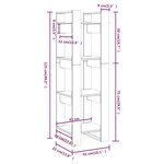 vidaXL Bibliothèque/Séparateur de pièce Blanc 41x35x125 cm Pin solide