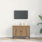 vidaXL Meuble TV Chêne artisanal 60 x 35 x 45 cm Bois d'ingénierie