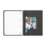 Cahier MEETINGBOOK spirales 160 pages perforées 80g 5x5 21x31 8cm Gris OXFORD
