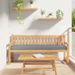 vidaXL Coussin de palette Gris 200 x 40 x 8 cm Tissu Oxford