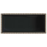 vidaXL Jardinière avec étagère gris résine tressée