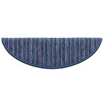 vidaXL Tapis d'escalier auto-adhésifs 15 Pièces Bleu 56 x 17 x 3 cm