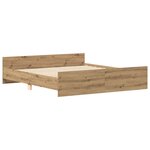 vidaXL Cadre de lit sans matelas chêne artisanal 160x200 cm