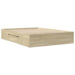 vidaXL Cadre de lit sans matelas chêne sonoma 120x190 cm