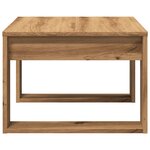vidaXL Table d'appoint chêne artisanal 50x50x35 cm bois d'ingénierie