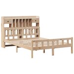 vidaXL Lit bibliothèque sans matelas 160x200 cm bois massif de pin