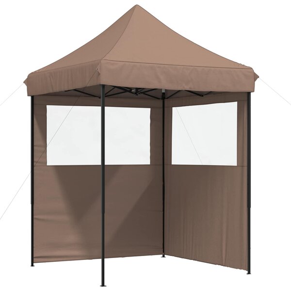 vidaXL Tente de fête 200 x 200 x 306 cm Marron Tissu Oxford