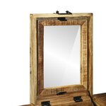 vidaXL Table de toilette 90x50x75 cm en bois massif de manguier