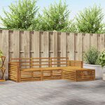 vidaXL Ensemble de canapés d'extérieur 4 pc Naturel