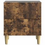vidaXL Cabinet de chevet Chêne fumé 43 x 34 5 x 48 cm