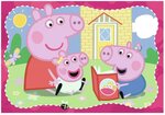 Puzzles Enfants 2x12 pieces - Peppa Pig - Familles heureuses