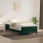 vidaXL Sommier à lattes de lit sans matelas vert foncé 100x220cm