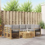 vidaXL Ensemble de canapés d'extérieur 7 pc