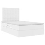 vidaXL Lit de Rangement Blanc 120 x 190 cm Cuir synthétique