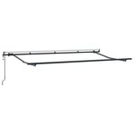 vidaXL Auvent Rétractable Crème 400 x 200 cm tissu