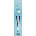 Boite 25 reliures spirales plastique 12mm - Blanc EXACOMPTA