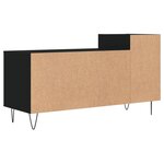 vidaXL Meuble TV Noir 100x35x55 cm Bois d'ingénierie
