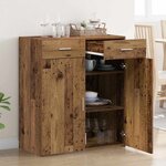 vidaXL Meuble de rangement vieux bois 80x42 5x93 5 cm en bois d'ingénierie