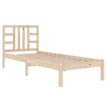 vidaXL Cadre de lit sans matelas 90x190 cm bois massif